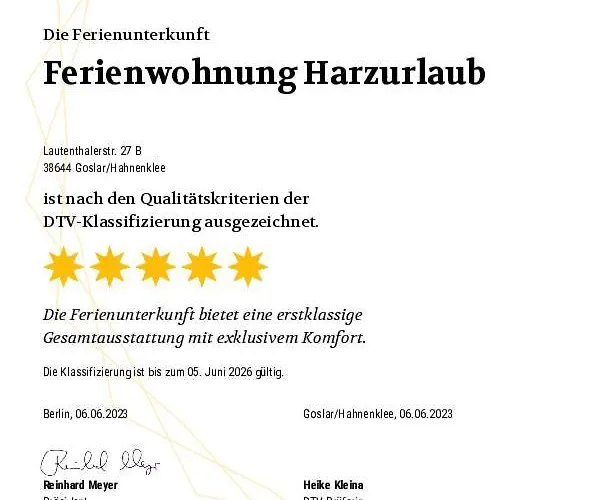 Appartement Harzurlaub *